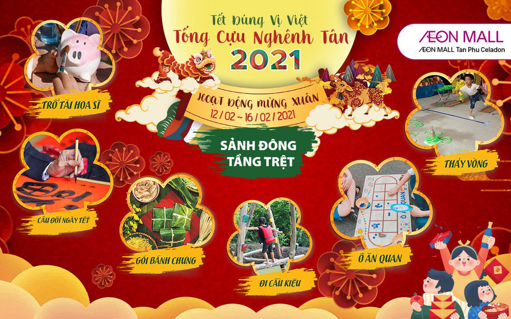 Du xuân khai hội, đón tết tưng bừng cùng AEON MALL Tân Phú Celadon - Ảnh 4.