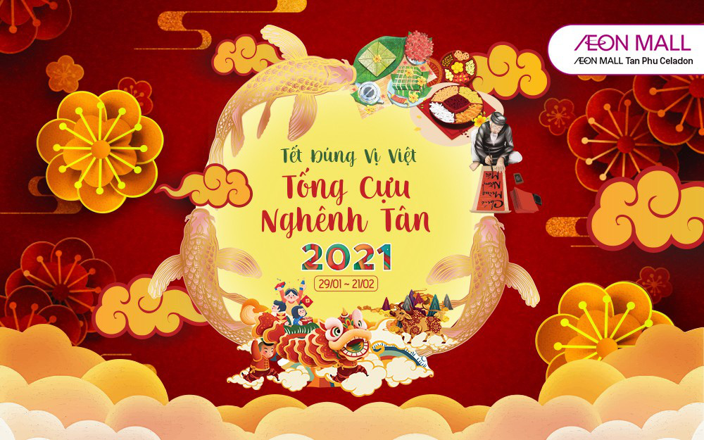 Du xuân khai hội, đón tết tưng bừng cùng AEON MALL Tân Phú Celadon - Ảnh 1.