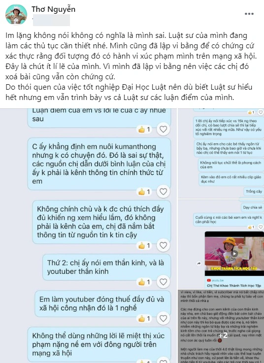 Youtuber Thơ Nguyễn bất ngờ ẩn clip sau lùm xùm gây tranh cãi vì xin vía "học giỏi" từ Kuman Thong  - Ảnh 3.