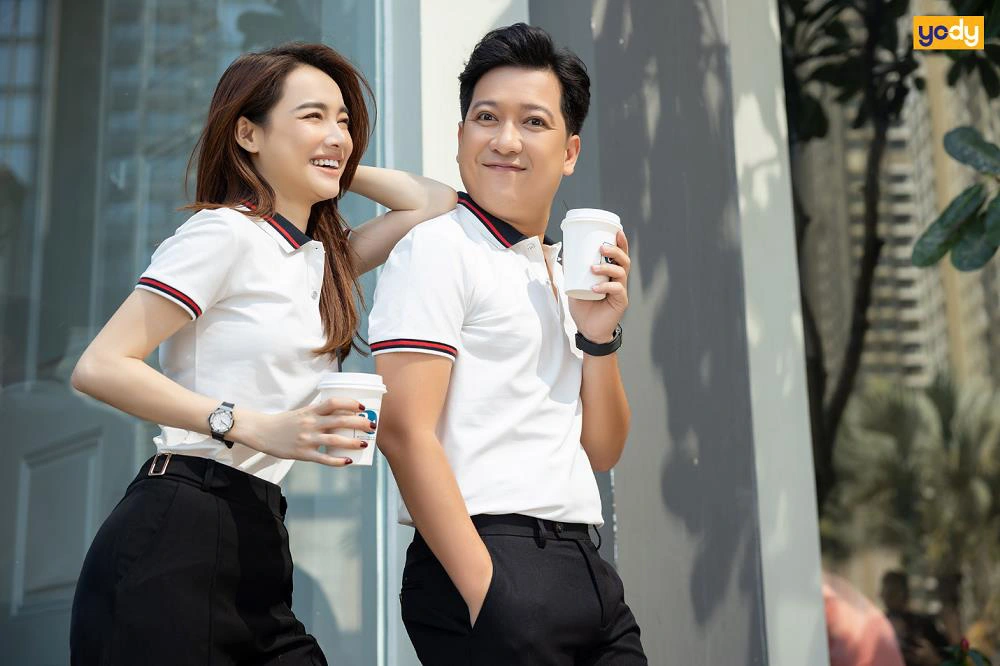 Vợ chồng Trường Giang – Nhã Phương tình tứ trong BST mới nhất của hãng thời trang YODY - Ảnh 2.