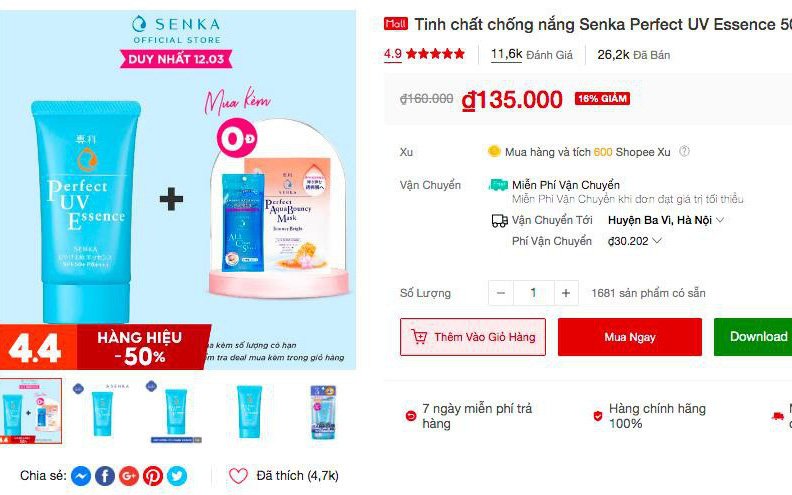 Soi nhanh 5 sản phẩm đình đám từ Senka và Anessa có lượt bán ào ào trên Shopee, liệu có đáng để mua!