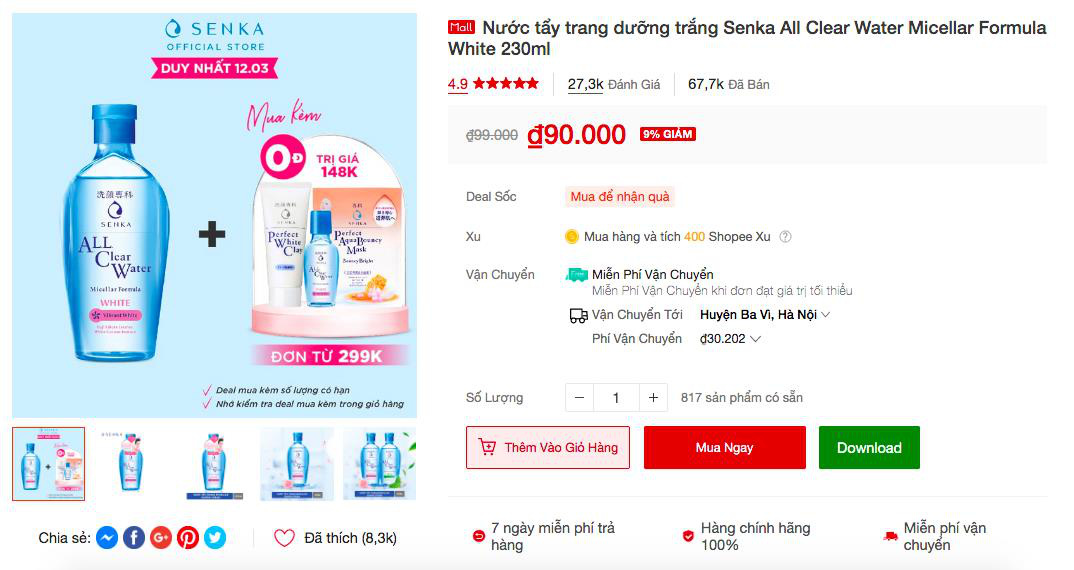 Soi nhanh 5 sản phẩm đình đám từ Senka và Anessa có lượt bán ào ào trên Shopee, liệu có đáng để mua! - Ảnh 3.