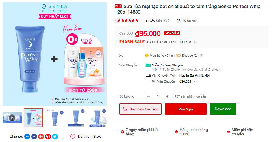 Soi nhanh 5 sản phẩm đình đám từ Senka và Anessa có lượt bán ào ào trên Shopee, liệu có đáng để mua! - Ảnh 5.