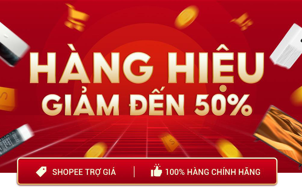 Chuẩn nàng chi tiêu thông minh là phải lên Shopee rinh đồ hiệu chính hãng giảm 50% thứ 3 hàng tuần