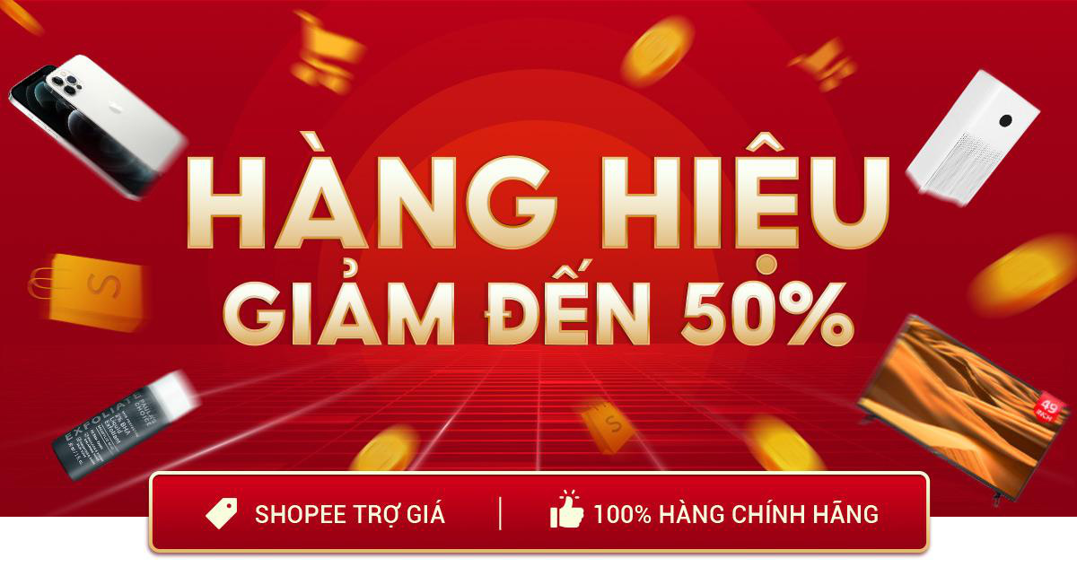 Chuẩn nàng chi tiêu thông minh là phải lên Shopee rinh đồ hiệu chính hãng giảm 50% thứ 3 hàng tuần - Ảnh 1.