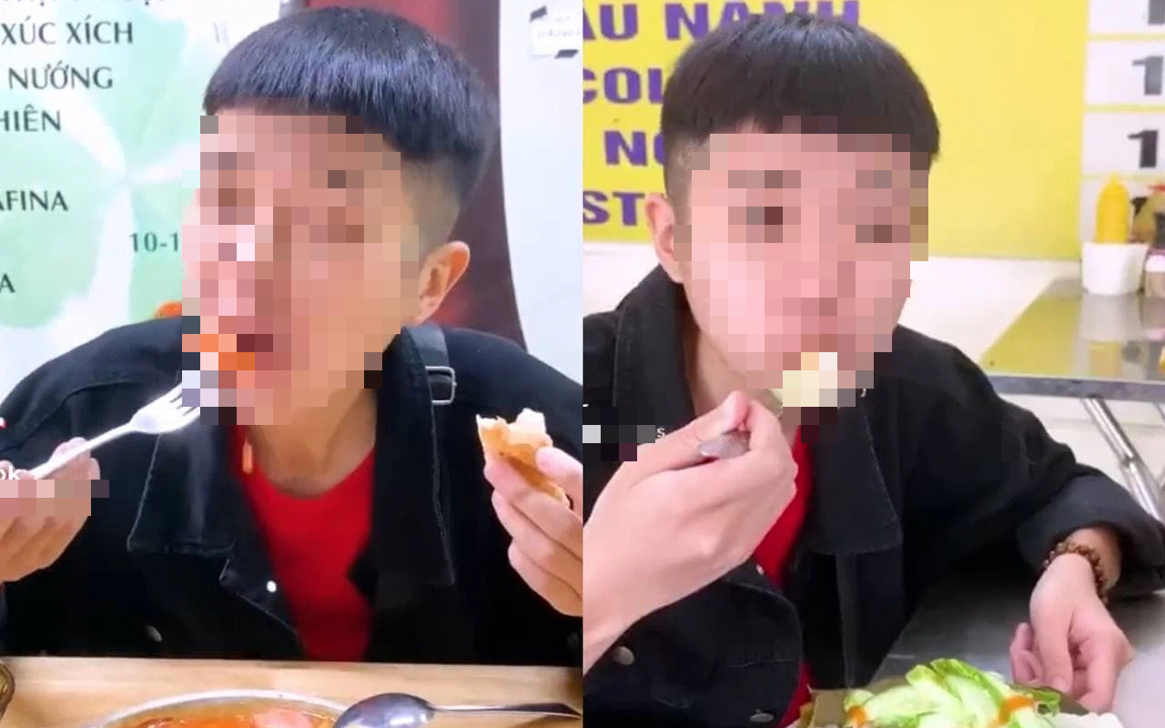 Xôn xao Food blogger bị tố vùi dập hàng quán vỉa hè, miệng thổi phù phù vẫn chê đồ ăn nguội khiến người xem la ó