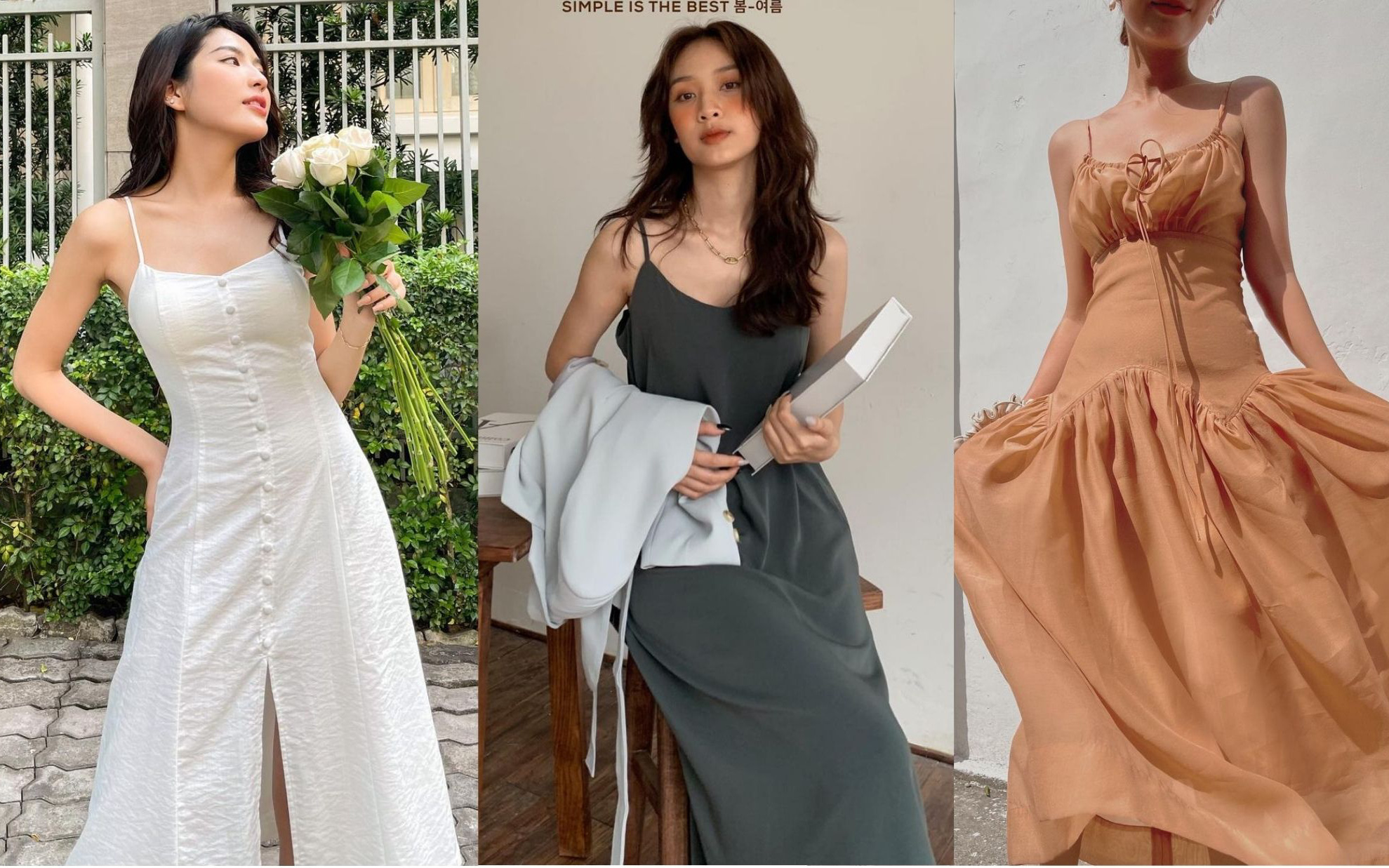 12 mẫu váy hai dây diện đẹp từ đi chơi đến đi biển, nhìn giá chỉ từ 240k mà muốn &quot;rinh&quot; hết về nhà