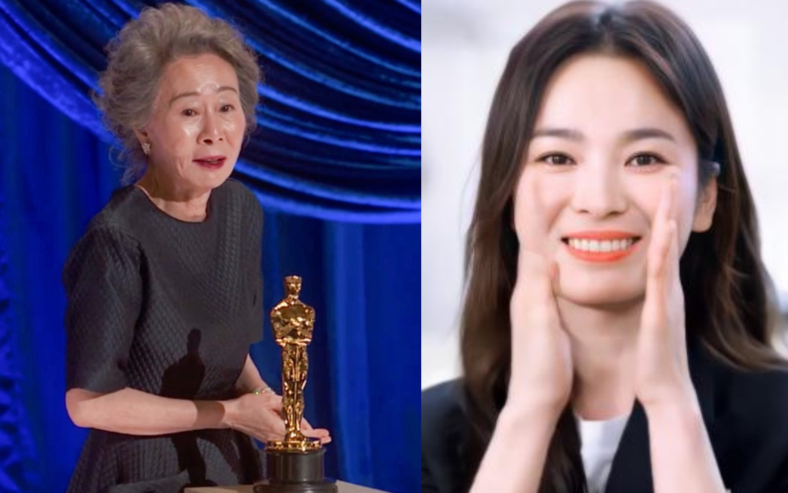 Sao Hàn 73 tuổi gây chấn động khi nhận giải Oscar 2021, Song Hye Kyo liền có động thái "gây bão" mạng xã hội 