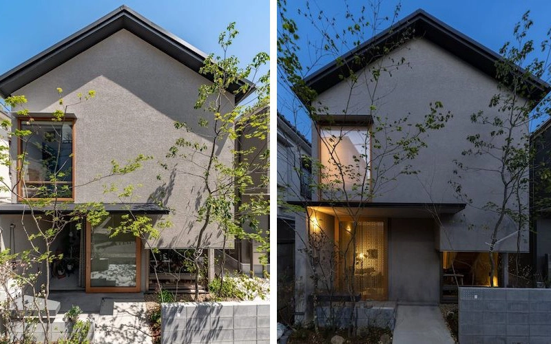 Căn nhà phố với mặt tiền tối giản nhưng đem lại sự hài hòa đến bất ngờ ở Nhật Bản