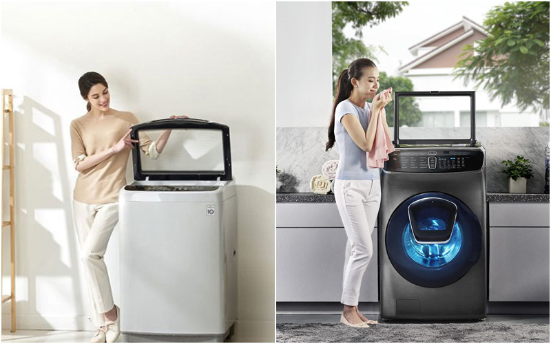 Phân biệt máy giặt cửa trên và cửa ngang: Giống và khác nhau ở những điểm nào