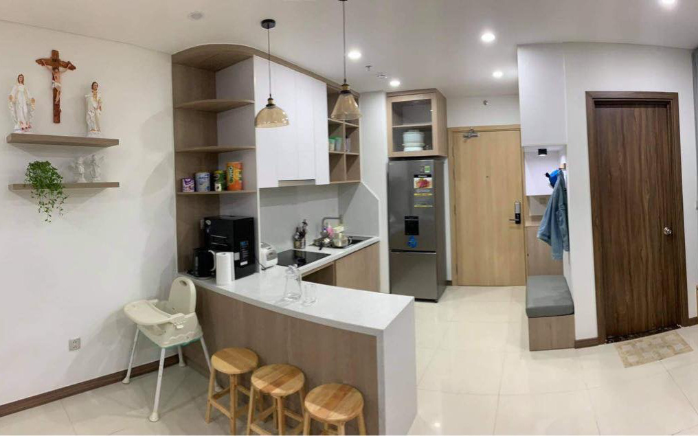 Căn hộ chỉ 55m² nhưng rất gọn gàng, hợp lý và đầy đủ mọi công năng của gia đình trẻ ở Sài Gòn