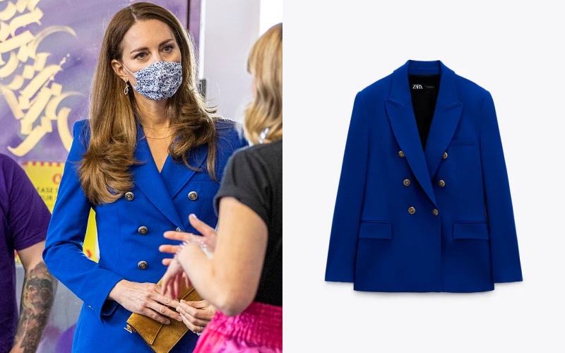 Công nương Kate diện áo Zara giá gần 2 triệu sang quá, từ 200k bạn đã &quot;tia&quot; được nhiều kiểu xinh không kém