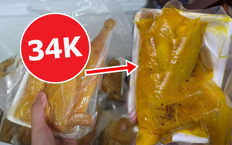 Chợ mạng "bạt ngàn" gà ủ muối hoa tiêu giá siêu rẻ chỉ 34k/nửa con