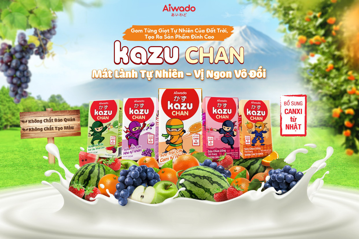 Hội Hotmoms bỉm sữa đồng loạt tin chọn sữa trái cây, sữa chua uống Kazu Chan - Ảnh 1.