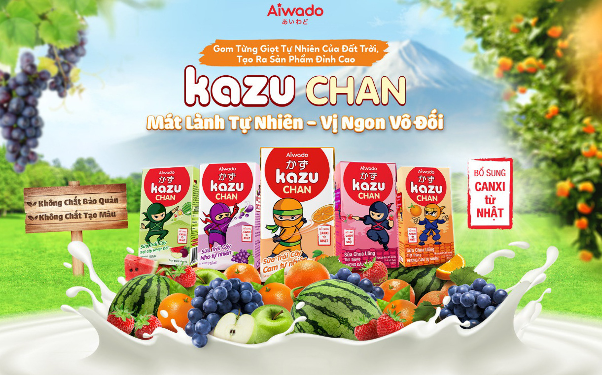 Hội Hotmoms bỉm sữa đồng loạt tin chọn sữa trái cây, sữa chua uống Kazu Chan