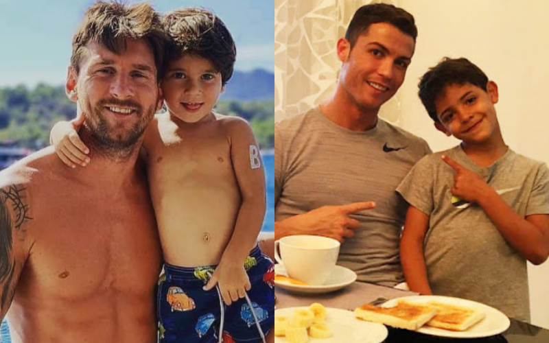 Con trai Messi là fan cứng của Ronaldo, còn con trai Ronaldo lại thần tượng Messi: Bố nhà người ta bao giờ cũng "cool ngầu" hơn bố mình?