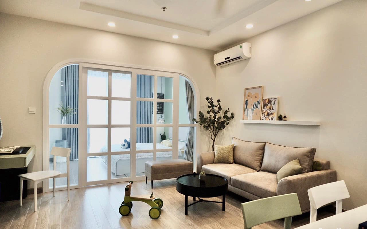 Căn hộ 53m² với gam màu xanh bơ đẹp đến từng centimet có chi phí hoàn thiện 230 triệu đồng ở Hà Nội