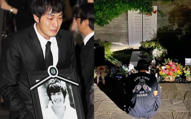 Kỷ niệm 11 năm ngày mất của tài tử "Bản Tình Ca Mùa Đông", So Ji Sub lặng lẽ tới mộ bạn thân giữa đêm