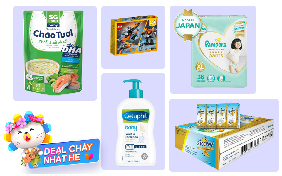 Dịch bệnh, nắng nóng, top các deals đáng mua nhất trong Siêu sale hè Lazada cho mẹ bớt tất tả