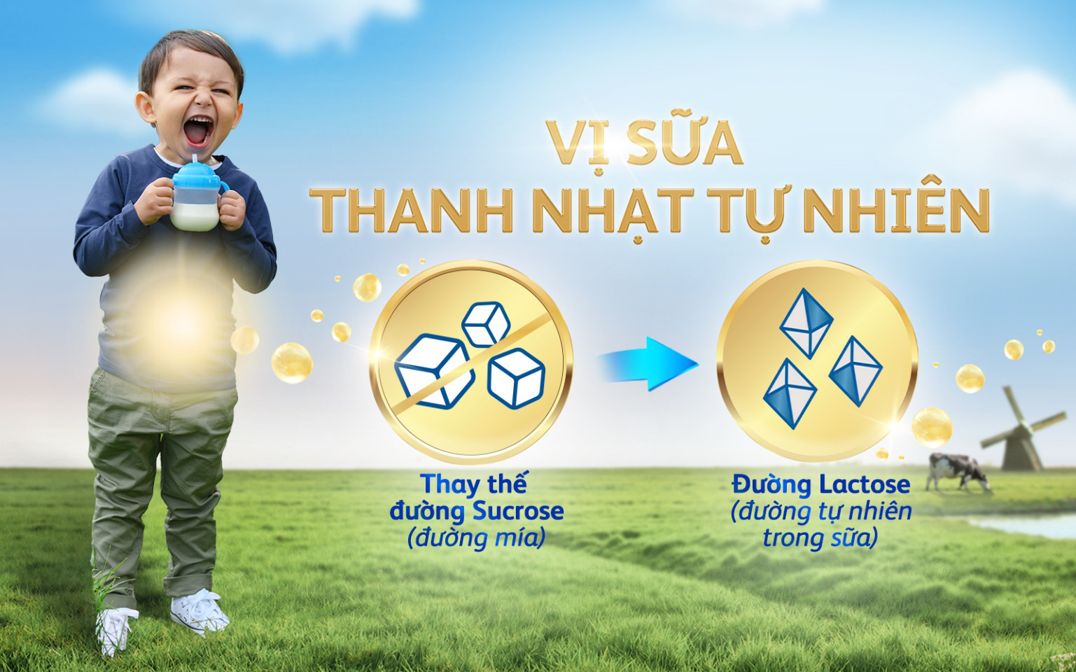 Friso Gold mới với nguồn sữa NOVAS 100% từ Châu Âu giúp bé dễ tiêu hóa