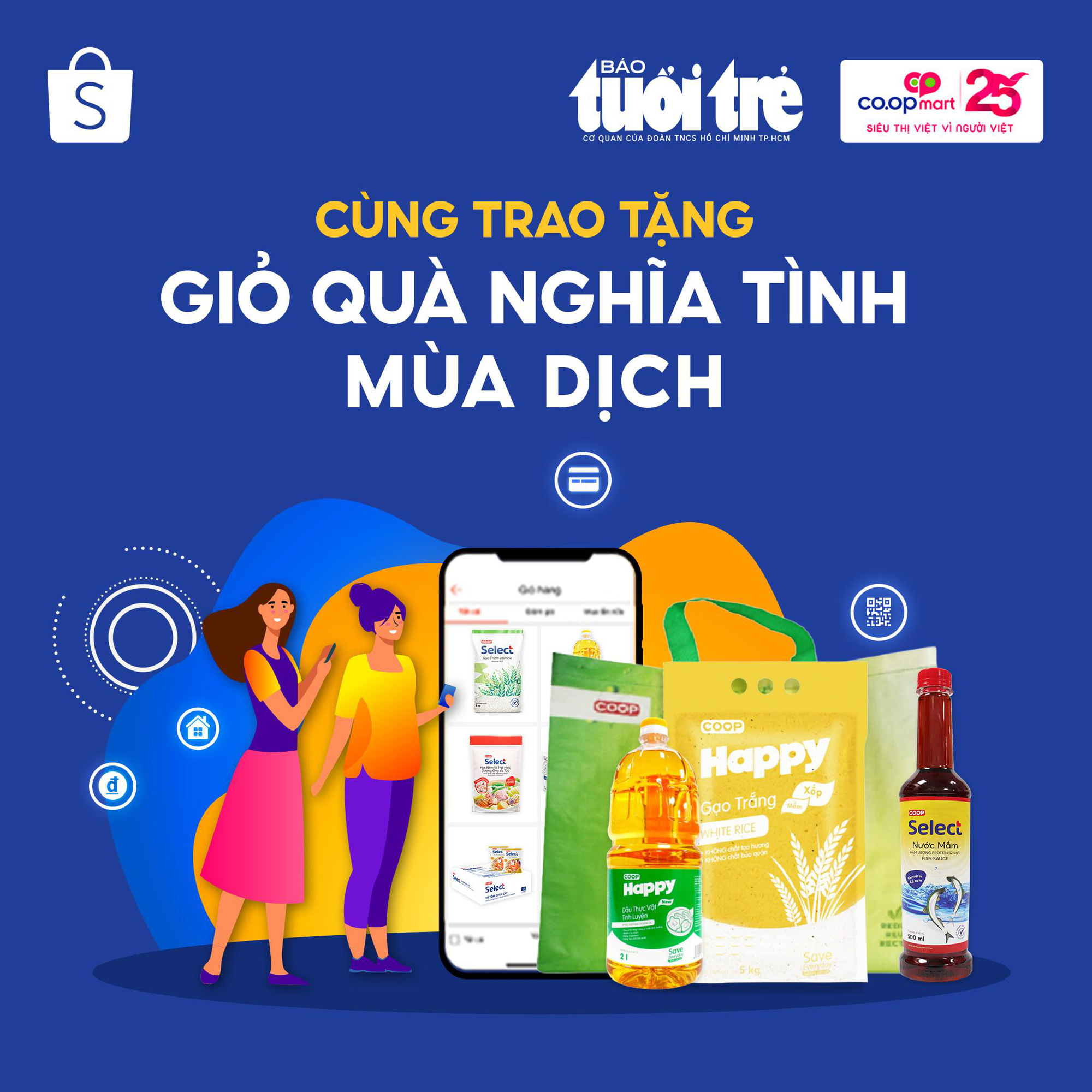 Số lượng Giỏ quà nghĩa tình ủng hộ người lao động khó khăn không ngừng tăng - Ảnh 2.