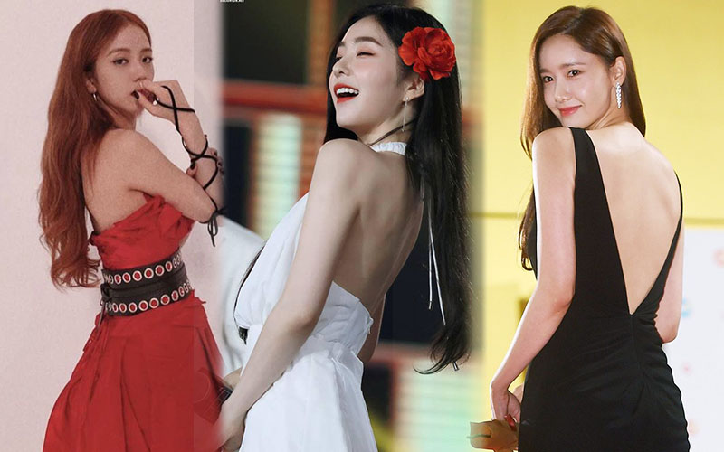 Idol Kbiz so kè cực gắt khi diện đồ hở lưng: Jisoo kín nhất BLACKPINK, Irene – Yoona cạnh tranh ngôi nữ hoàng