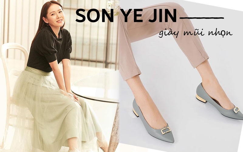 Kiểu giày chân ái của Son Ye Jin: Diện lên vừa hack dáng lại thanh lịch, style công sở sang hơn mấy phần