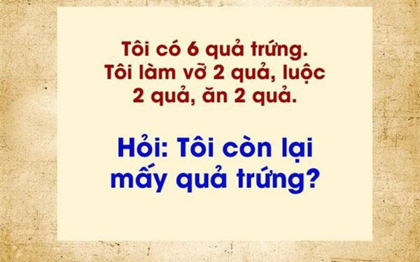 Câu đố quả trứng hại não nhất MXH hôm nay, đọc kết quả còn bất ngờ hơn