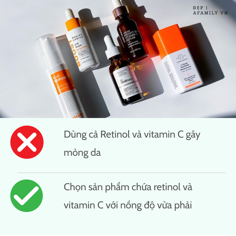 5 sai lầm khi sử dụng retinol và vitamin C khiến da sạm nám và lão hóa không phanh - Ảnh 5.