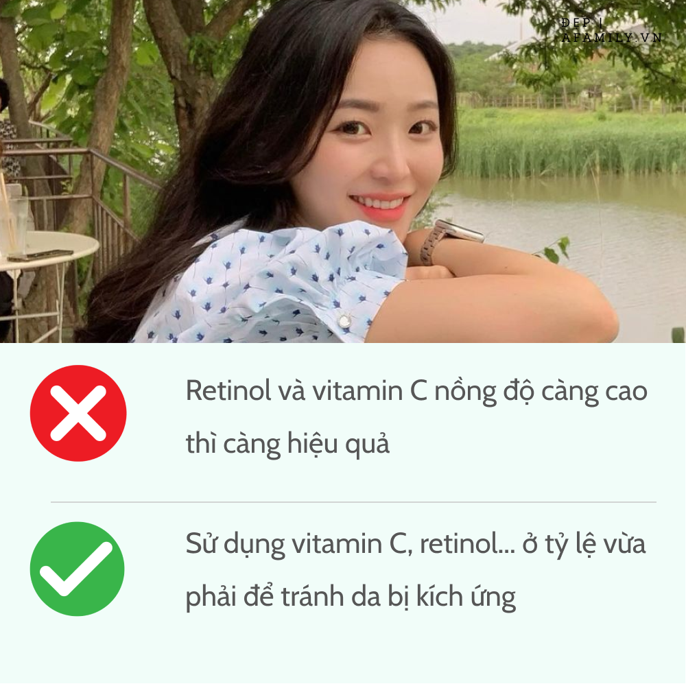 5 sai lầm khi sử dụng retinol và vitamin C khiến da sạm nám và lão hóa không phanh - Ảnh 4.