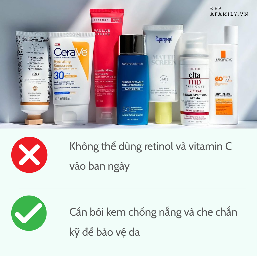 5 sai lầm khi sử dụng retinol và vitamin C khiến da sạm nám và lão hóa không phanh - Ảnh 7.