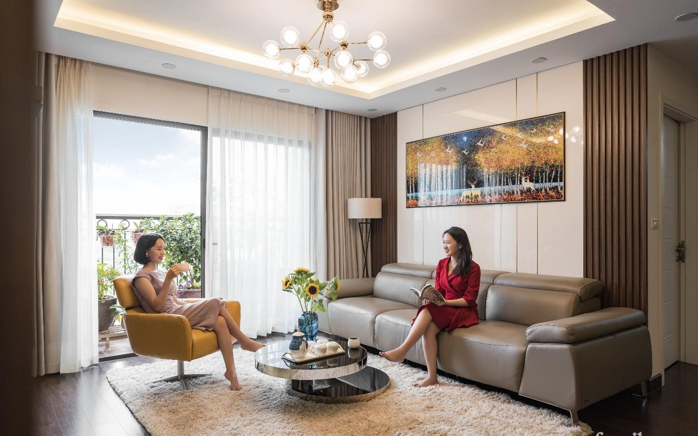 Mãn nhãn với cách thiết kế và bài trí không gian nội thất bên trong căn hộ 120m² ở Hà Nội