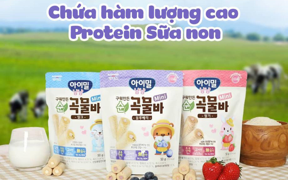 Bánh cuộn ngũ cốc mini – Bánh ăn dặm uy tín tại Hàn Quốc đã cập bến Việt Nam