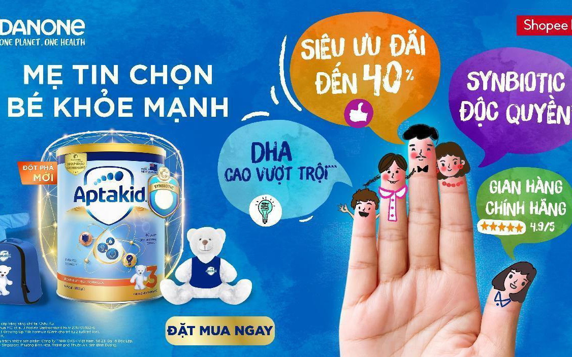 Danone Specialized Nutrition giới thiệu sản phẩm dinh dưỡng trên Shopee, khởi động trào lưu sống khỏe tại Đông Nam Á