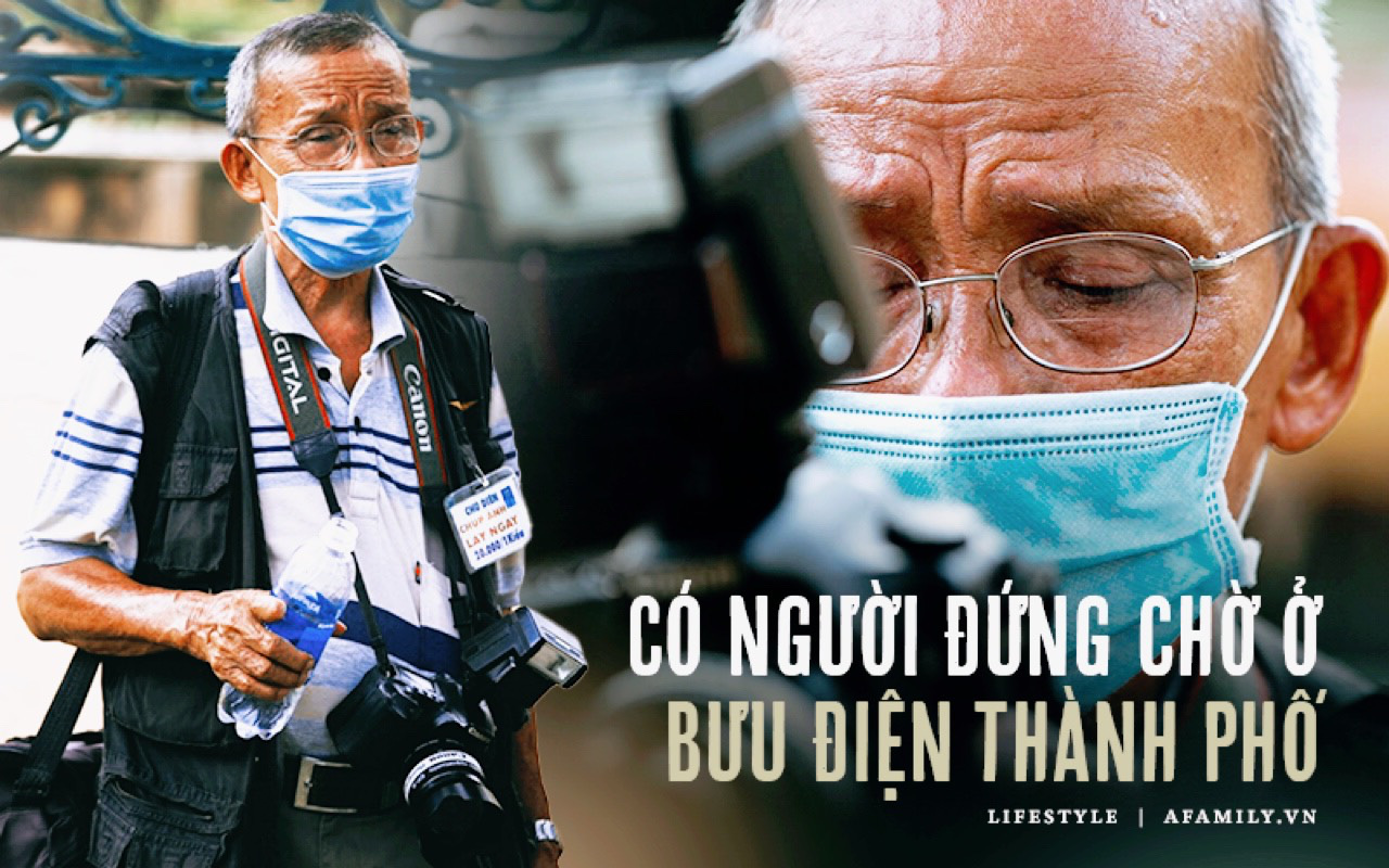 Ông &quot;thợ chụp&quot; hơn 30 năm đứng chờ ở Bưu điện TP lao đao vì Sài Gòn vào dịch, chạnh lòng 20 nghìn một bức ảnh kỳ công cũng không bằng cái nút trên điện thoại