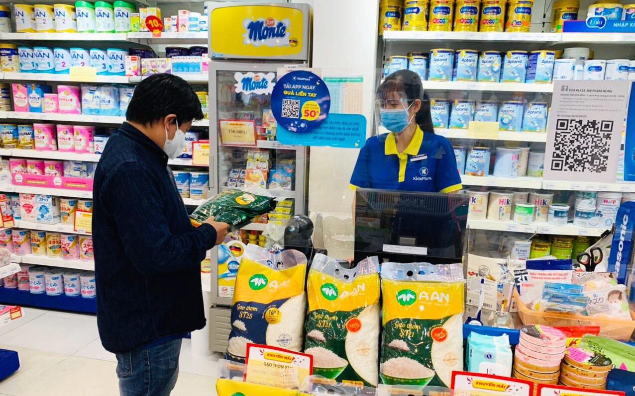 Mua bỉm sữa, gạo, thịt ngay tại chuỗi cửa hàng mẹ và bé