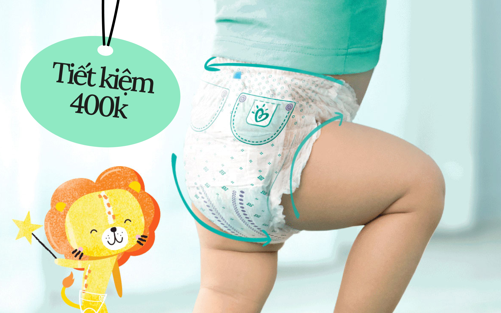 4 combo tã giấy Pampers đang được giảm giá sâu, mẹ tiết kiệm hơn 400 nghìn đồng, còn được thêm quà tặng: chảo, bát, đĩa