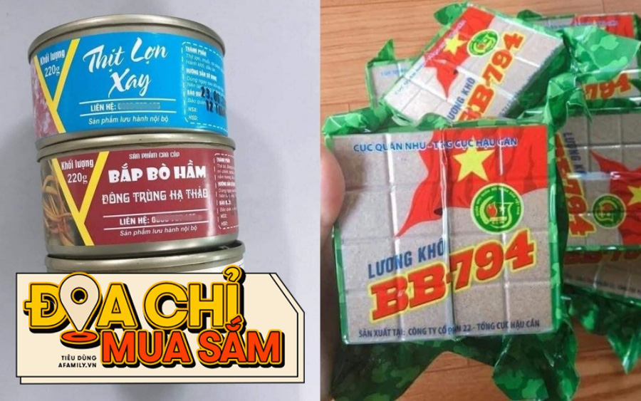 Tìm được chỗ bán thịt hộp, lương khô quân đội đây rồi chị em ơi, có loại “mix” cả đông trùng hạ thảo mới xịn