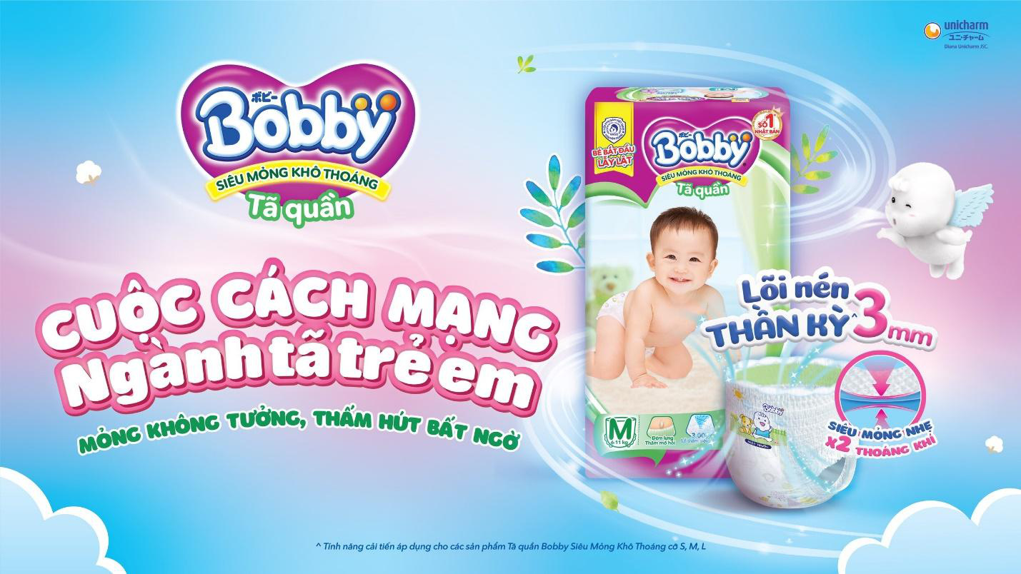 Bobby khởi xướng “Cuộc cách mạng” tã quần siêu mỏng với Lõi nén thần kỳ 3mm - Ảnh 1.