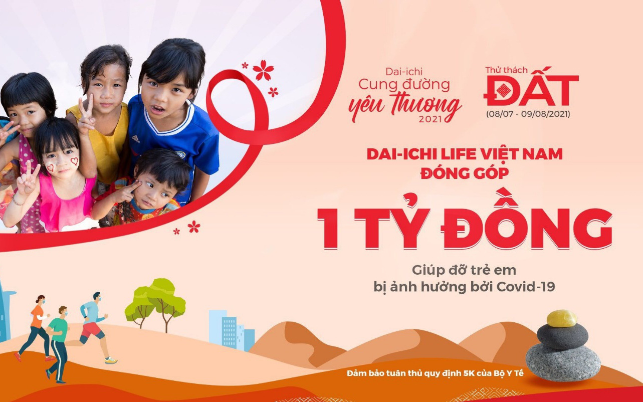 “Dai-ichi – Cung đường yêu thương 2021”: Lan tỏa thêm yêu thương đến với trẻ em khó khăn mùa dịch