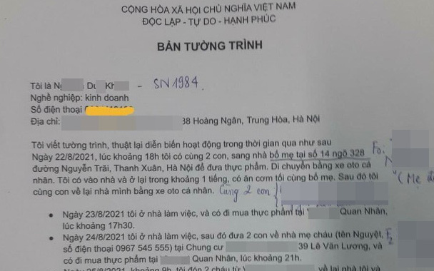 Nam ca sĩ bị đồn tiếp xúc F0 nhưng vẫn di chuyển nhiều nơi ở Hà Nội là F1, đã được đưa đi cách ly tập trung