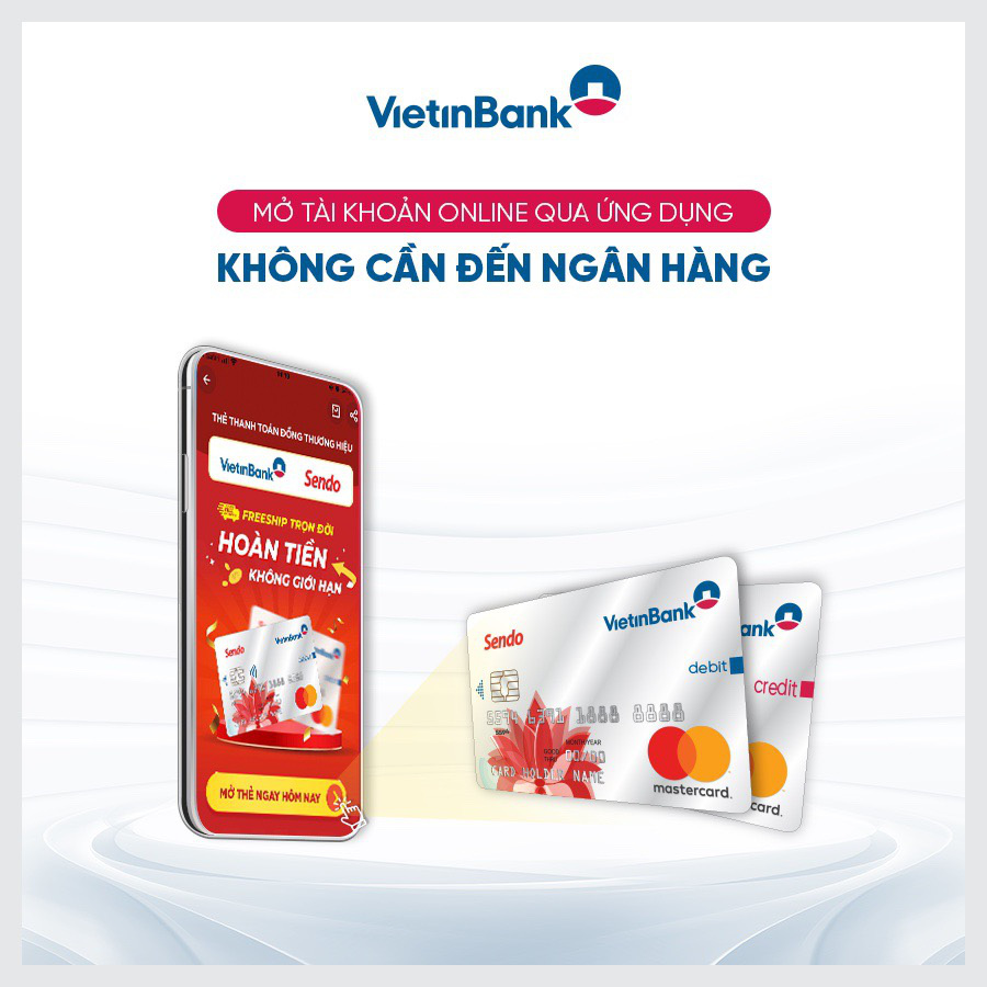 Ngồi nhà vẫn vô tư đăng ký được thẻ Vietinbank hoàn tiền, freeship trọn đời khi mua sắm trên Sendo - Ảnh 2.