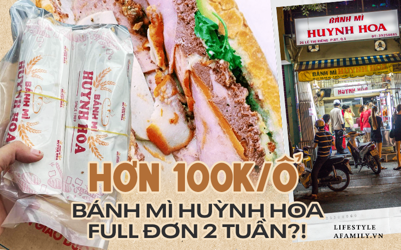 Bánh mì &quot;đắt nhất Sài Gòn&quot; - Huỳnh Hoa tăng giá, giao hàng bằng taxi giá hơn 100k/ổ vẫn full đơn trong 2 tuần tới!