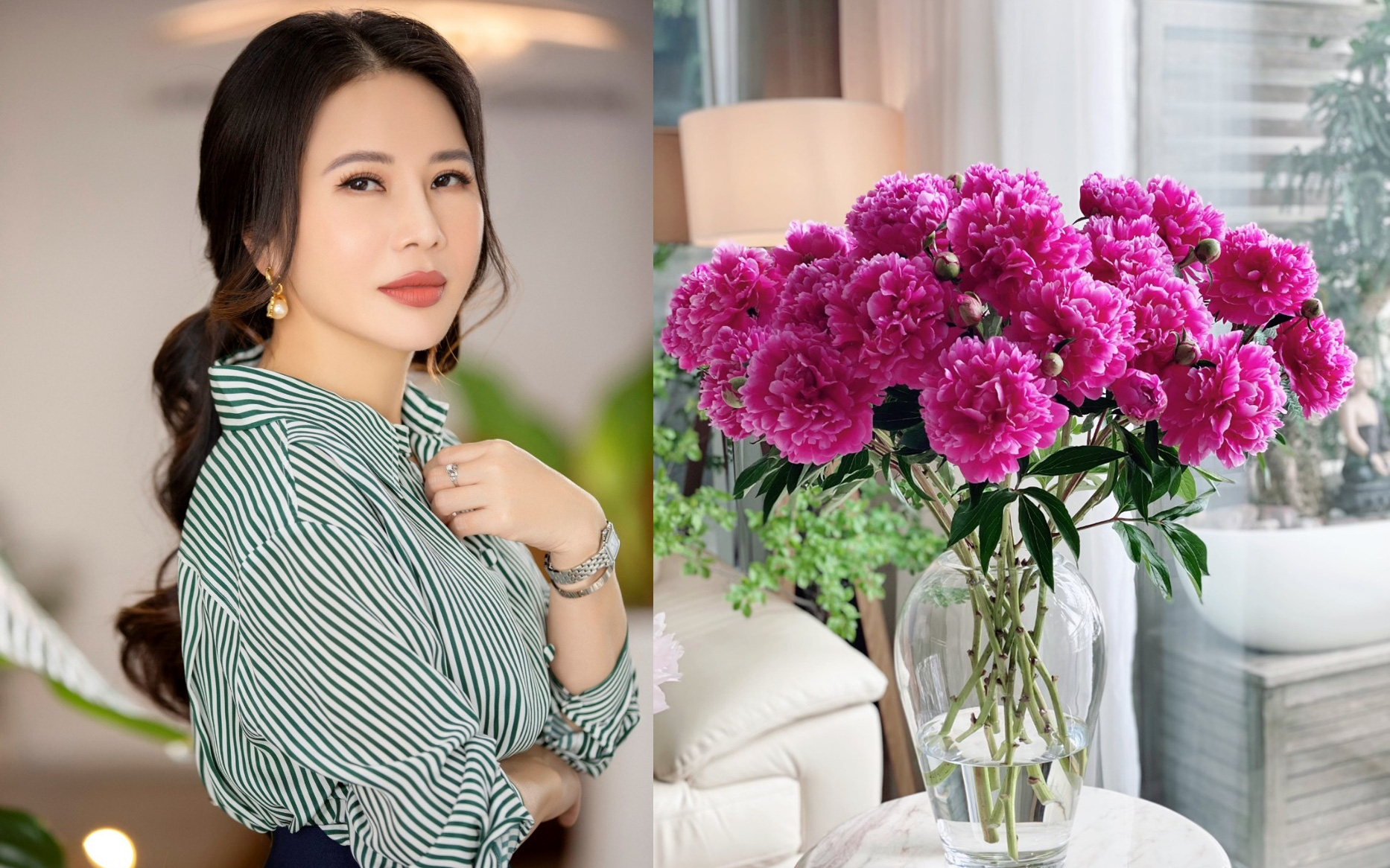 Phong cách chơi hoa "độc" và "lạ" của nữ doanh nhân Lan Phương