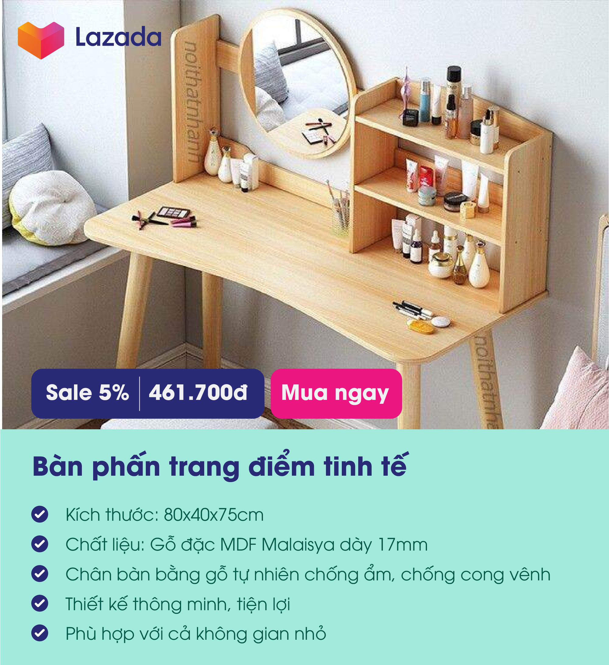 Loạt vật dụng décor phòng ngủ lên hình sống ảo xinh lung linh - Ảnh 6.