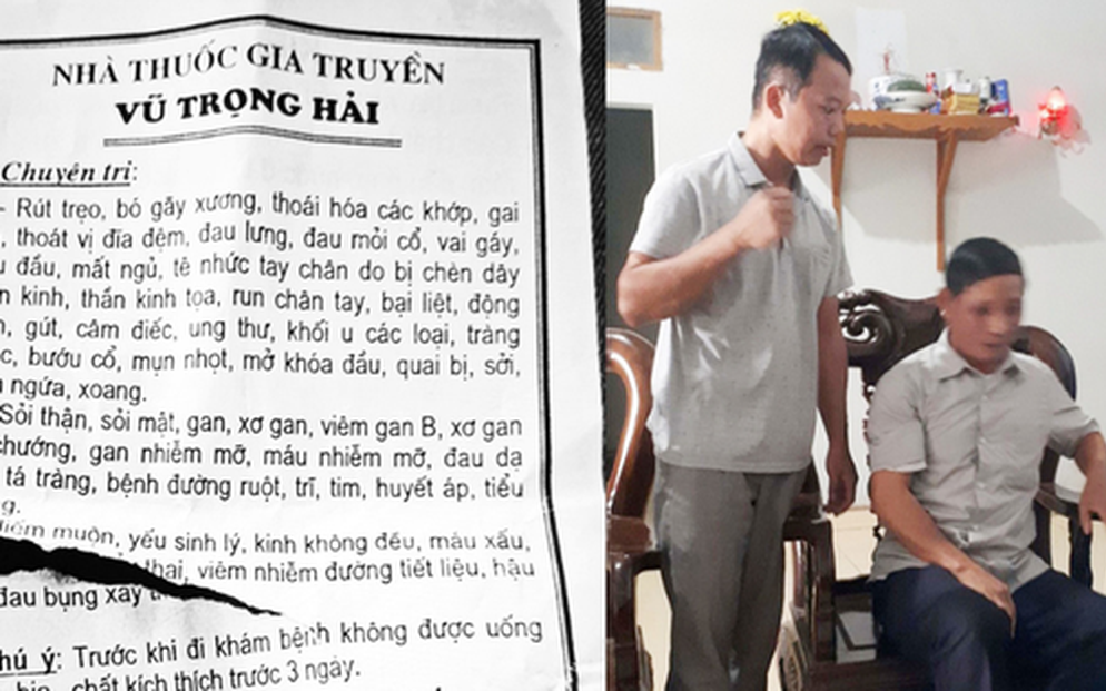 Thầy lang ở Bắc Giang chữa hiếm muộn bằng cách "quan hệ" với người bệnh mới chỉ học hết lớp 7, không có bằng cấp chuyên môn