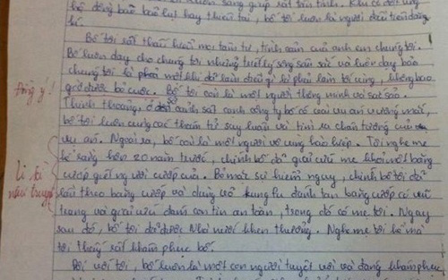 Cười rũ rượi với bài văn tả bố như FBI, dám xông vào sào huyệt cướp giải cứu con tin: Cô giáo đọc xong hoang mang, rối bời!