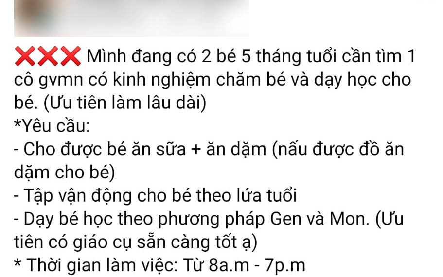 Tin tuyển giáo viên mầm non ở Hà Nội khiến dân tình tranh cãi nảy lửa: "Chính chủ" nói 1 câu gay gắt ai nghe cũng nóng mặt