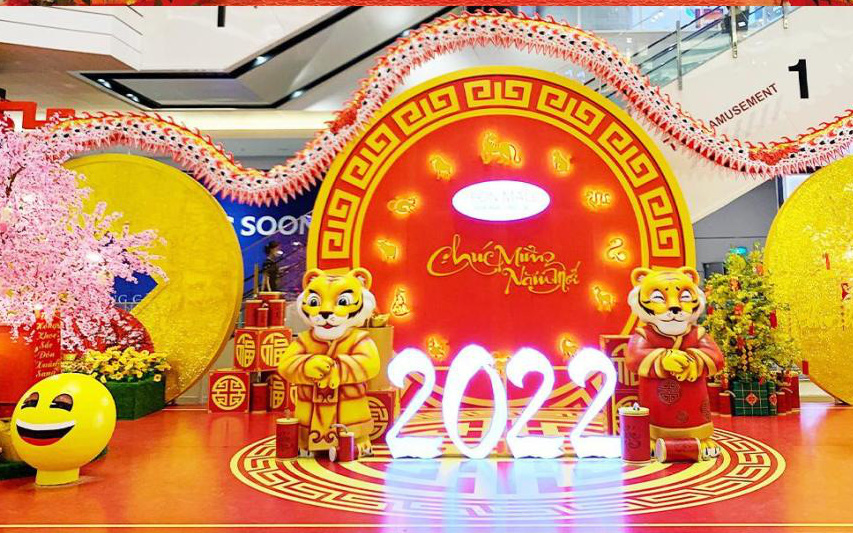Cụm check-in Tết tại AEON MALL Bình Tân thu hút hàng loạt tín đồ mê sống ảo