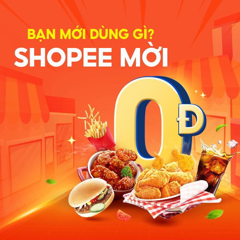 Shopee tung ngàn voucher hấp dẫn, mời người dùng mới ăn uống tẹt ga - Ảnh 1.